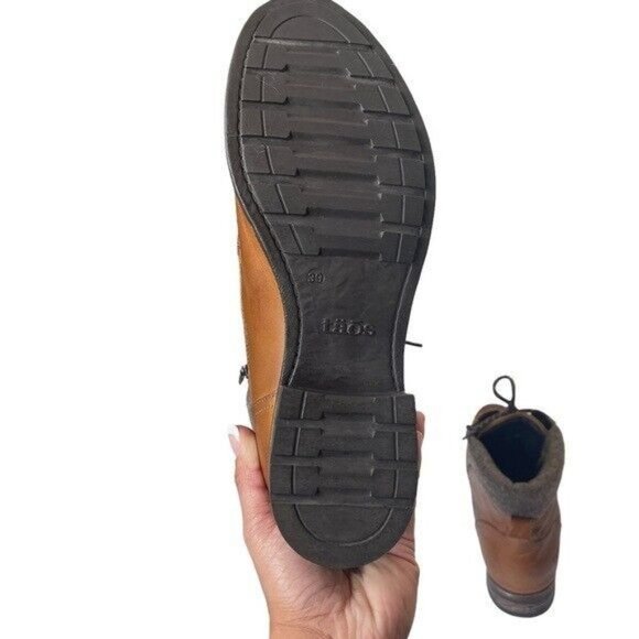 Taos Cutie Women’s  Brown Leather Hiking Gorpcore Size 8.5 - Picture 10 of 12